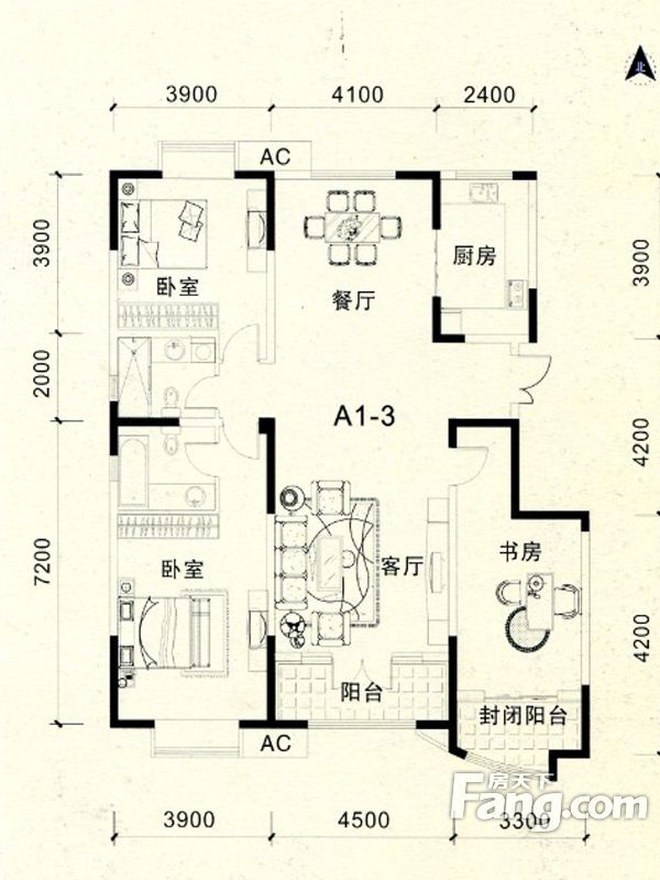 包頭裝修方案包頭濱海名都161.51㎡