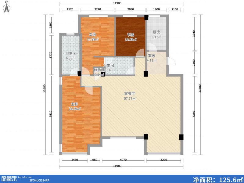 包頭裝修方案包頭新星一品154㎡