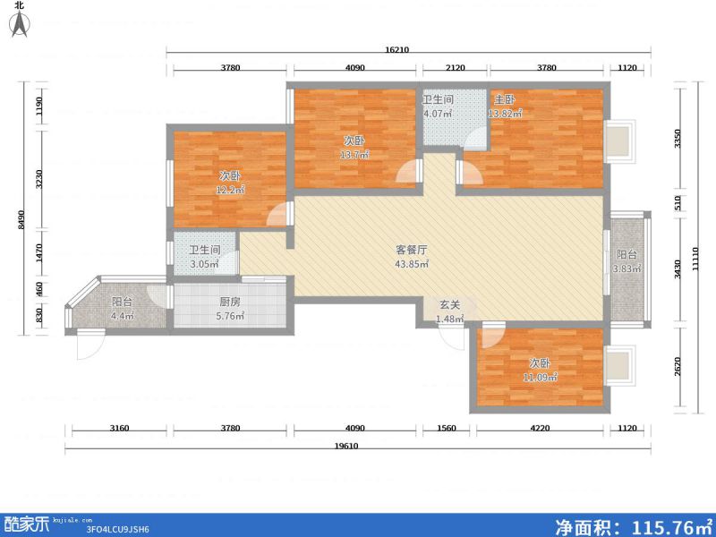 包頭裝修方案包頭紫金華府165㎡