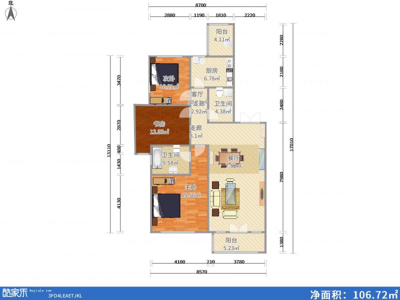 包頭裝修方案包頭中建·御瀾世家142㎡