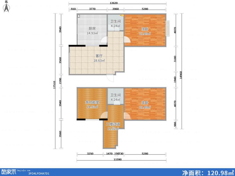 包頭裝修方案包頭美室層雙151㎡