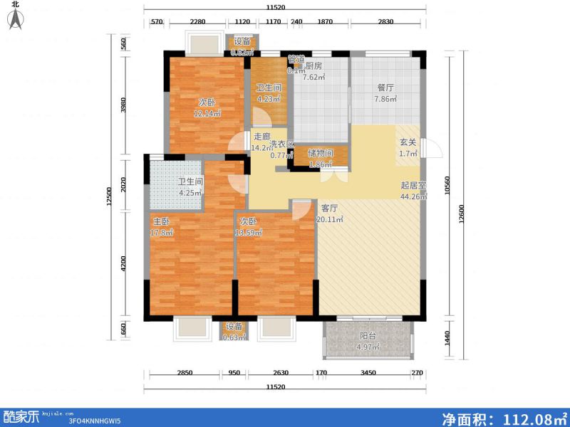 包頭裝修方案包頭江南文樞苑二期158㎡